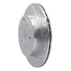 631-13022R Drilled/Slotted Brake Rotor [Silver], 2008-2020 Subaru, Position: Rear Right - image 2