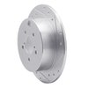 631-13025R Drilled/Slotted Brake Rotor [Silver], Fits Select Subaru, Position: Rear Right - image 2