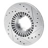631-13031L Drilled/Slotted Brake Rotor [Silver], 1983-1989 Subaru, Position: Front Left - image 4