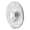 631-13034R Drilled/Slotted Brake Rotor [Silver], Fits Select Multiple Makes/Models, Position: Front Right - image 2