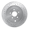 631-13040L Drilled/Slotted Brake Rotor [Silver], 2017-2020 Multiple Makes/Models, Position: Rear Left - image 1