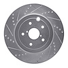 631-13042L Drilled/Slotted Brake Rotor [Silver], 2018-2021 Subaru, Position: Rear Left - image 1