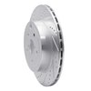 631-13042L Drilled/Slotted Brake Rotor [Silver], 2018-2021 Subaru, Position: Rear Left - image 2