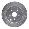 631-13042R Drilled/Slotted Brake Rotor [Silver], 2018-2021 Subaru, Position: Rear Right