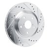 631-13049R Drilled/Slotted Brake Rotor [Silver], Fits Select Subaru, Position: Front Right - image 2