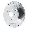 631-13050R Drilled/Slotted Brake Rotor [Silver], Fits Select Subaru, Position: Rear Right - image 2