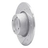 631-14001L Drilled/Slotted Brake Rotor [Silver], 1975-1980 Triumph, Position: Front Left - image 2
