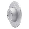 631-14001R Drilled/Slotted Brake Rotor [Silver], 1975-1980 Triumph, Position: Front Right - image 2