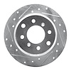 631-16000L Drilled/Slotted Brake Rotor [Silver], 1964-1994 Alfa Romeo, Position: Rear Left - image 1