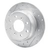631-16000L Drilled/Slotted Brake Rotor [Silver], 1964-1994 Alfa Romeo, Position: Rear Left - image 2
