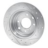 631-16000L Drilled/Slotted Brake Rotor [Silver], 1964-1994 Alfa Romeo, Position: Rear Left - image 4