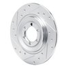 631-16001L Drilled/Slotted Brake Rotor [Silver], 1975-1979 Alfa Romeo, Position: Rear Left - image 2