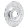 631-16001R Drilled/Slotted Brake Rotor [Silver], 1975-1979 Alfa Romeo, Position: Rear Right - image 2