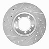 631-16002L Drilled/Slotted Brake Rotor [Silver], 1981-1989 Alfa Romeo, Position: Front Left