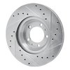 631-16002L Drilled/Slotted Brake Rotor [Silver], 1981-1989 Alfa Romeo, Position: Front Left - image 4