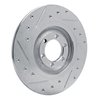 631-16003R Drilled/Slotted Brake Rotor [Silver], 1981-1989 Alfa Romeo, Position: Rear Right - image 4