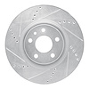 631-16006L Drilled/Slotted Brake Rotor [Silver], 1991-2020 Multiple Makes/Models, Position: Front Left