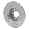 631-16007L Drilled/Slotted Brake Rotor [Silver], 1991-1995 Alfa Romeo, Position: Rear Left - image 4