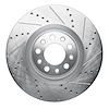 631-16012R Drilled/Slotted Brake Rotor [Silver], 2017-2021 Alfa Romeo, Position: Front Right