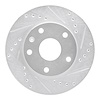 631-18001R Drilled/Slotted Brake Rotor [Silver], 1999-2002 GM, Position: Front Right - image 1
