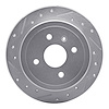 631-18003R Drilled/Slotted Brake Rotor [Silver], 1999-2002 GM, Position: Rear Right - image 1