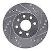 631-18005R Drilled/Slotted Brake Rotor [Silver], 2000-2002 GM, Position: Front Right - image 1