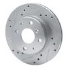 631-19001L Drilled/Slotted Brake Rotor [Silver], 1988-1992 Daihatsu, Position: Front Left - image 2