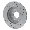 631-19001L Drilled/Slotted Brake Rotor [Silver], 1988-1992 Daihatsu, Position: Front Left - image 4