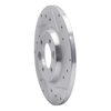 631-20000R Drilled/Slotted Brake Rotor [Silver], 1962-1987 Jaguar, Position: Rear Right - image 2