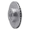631-20001L Drilled/Slotted Brake Rotor [Silver], 1971-1997 Jaguar, Position: Front Left - image 2