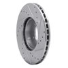 631-20001L Drilled/Slotted Brake Rotor [Silver], 1971-1997 Jaguar, Position: Front Left - image 4
