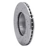 631-20001R Drilled/Slotted Brake Rotor [Silver], 1971-1997 Jaguar, Position: Front Right - image 4