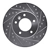 631-20006R Drilled/Slotted Brake Rotor [Silver], 1990-1997 Jaguar, Position: Front Right - image 1