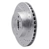 631-20006R Drilled/Slotted Brake Rotor [Silver], 1990-1997 Jaguar, Position: Front Right - image 2