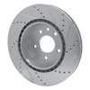 631-20017L Drilled/Slotted Brake Rotor [Silver], 2000-2006 Jaguar, Position: Rear Left - image 4