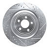 631-20023D Drilled/Slotted Brake Rotor [Silver], 2008-2009 Jaguar, Position: Rear Right