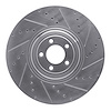 631-20026R Drilled/Slotted Brake Rotor [Silver], Fits Select Jaguar, Position: Front Right