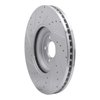 631-20026R Drilled/Slotted Brake Rotor [Silver], Fits Select Jaguar, Position: Front Right - image 4