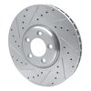 631-20030L Drilled/Slotted Brake Rotor [Silver], 2003-2005 Jaguar, Position: Front Left - image 2