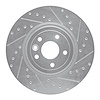 631-20031R Drilled/Slotted Brake Rotor [Silver], 2017-2020 Jaguar, Position: Front Right
