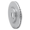 631-20031R Drilled/Slotted Brake Rotor [Silver], 2017-2020 Jaguar, Position: Front Right - image 2