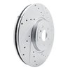 631-20032R Drilled/Slotted Brake Rotor [Silver], Fits Select Jaguar, Position: Front Right - image 2