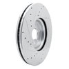631-20032R Drilled/Slotted Brake Rotor [Silver], Fits Select Jaguar, Position: Front Right - image 4