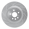 631-20034L Drilled/Slotted Brake Rotor [Silver], 2017-2020 Multiple Makes/Models, Position: Rear Left - image 1
