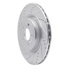 631-20035L Drilled/Slotted Brake Rotor [Silver], Fits Select Jaguar, Position: Rear Left - image 2