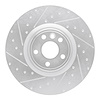631-20039L Drilled/Slotted Brake Rotor [Silver], 2018-2020 Multiple Makes/Models, Position: Front Left - image 1