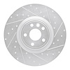 631-20039R Drilled/Slotted Brake Rotor [Silver], 2018-2020 Multiple Makes/Models, Position: Front Right - image 1