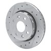 631-21001L Drilled/Slotted Brake Rotor [Silver], 1994-2000 Kia/Hyundai/Genesis, Position: Front Left - image 2