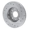 631-21001L Drilled/Slotted Brake Rotor [Silver], 1994-2000 Kia/Hyundai/Genesis, Position: Front Left - image 4