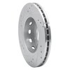 631-21004R Drilled/Slotted Brake Rotor [Silver], 2001-2003 Kia/Hyundai/Genesis, Position: Front Right - image 4